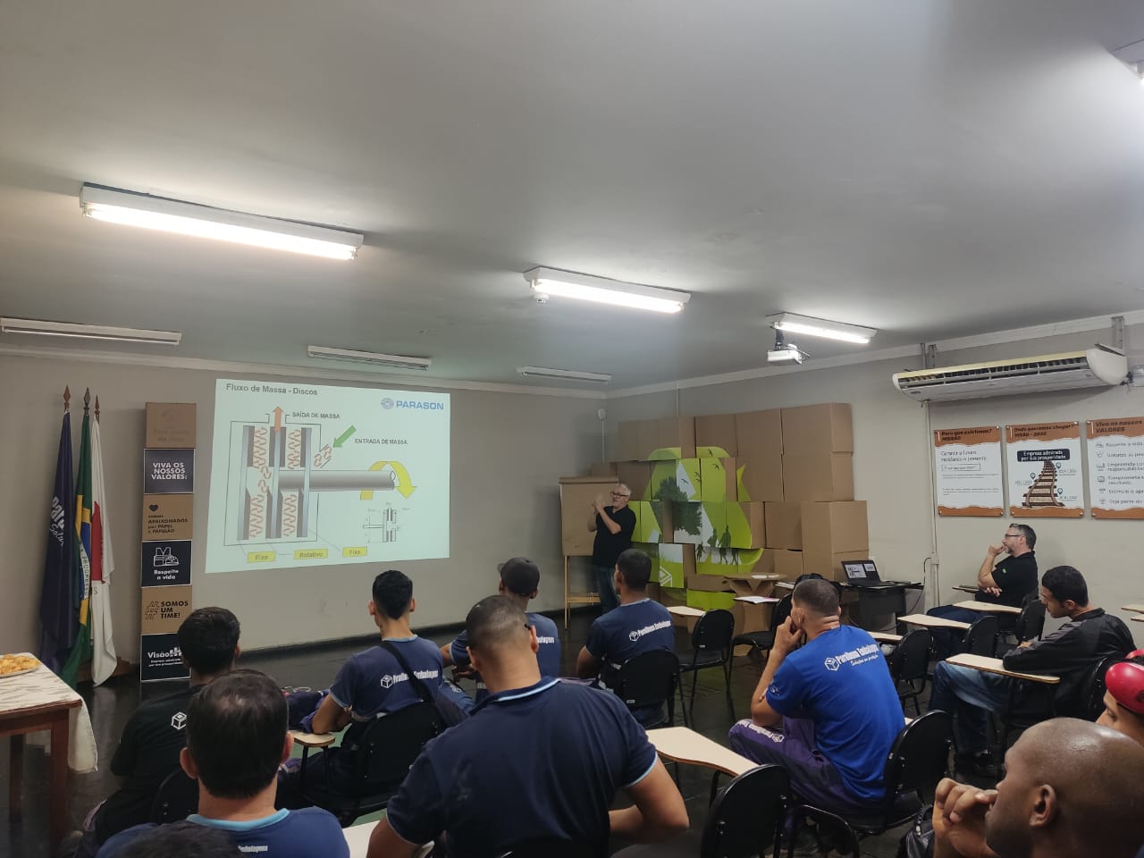 Paraibuna Embalagens dá sequência às atividades de aprendizagem contínuo nos setores de manutenção e expedição.