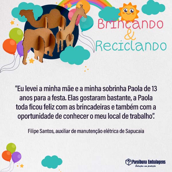 Paraibuna Embalagens promove festa para comemorar o Mês das Crianças