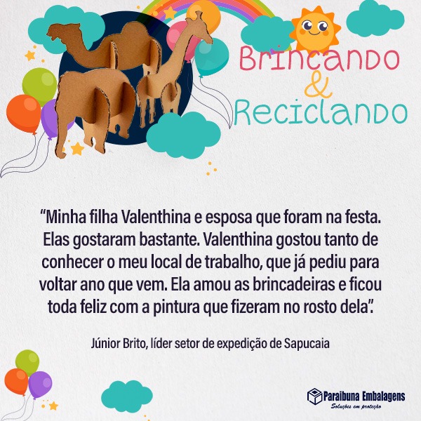 Paraibuna Embalagens promove festa para comemorar o Mês das Crianças