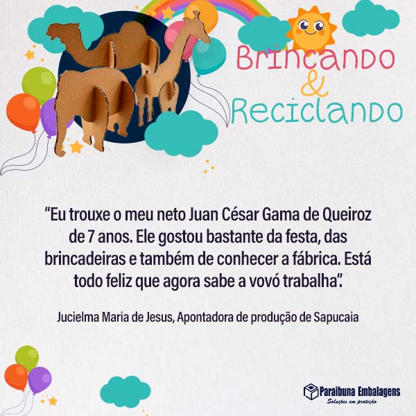Paraibuna Embalagens promove festa para comemorar o Mês das Crianças